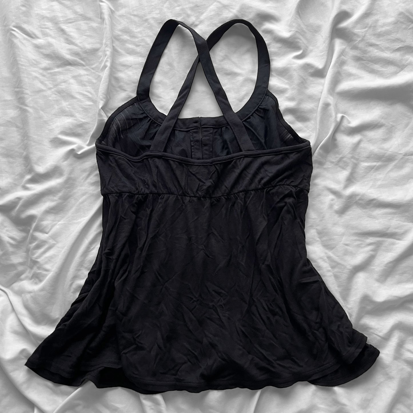 Black babydoll tank