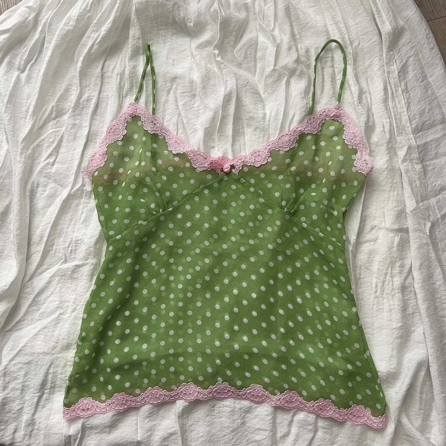 Pink and Green Camisole