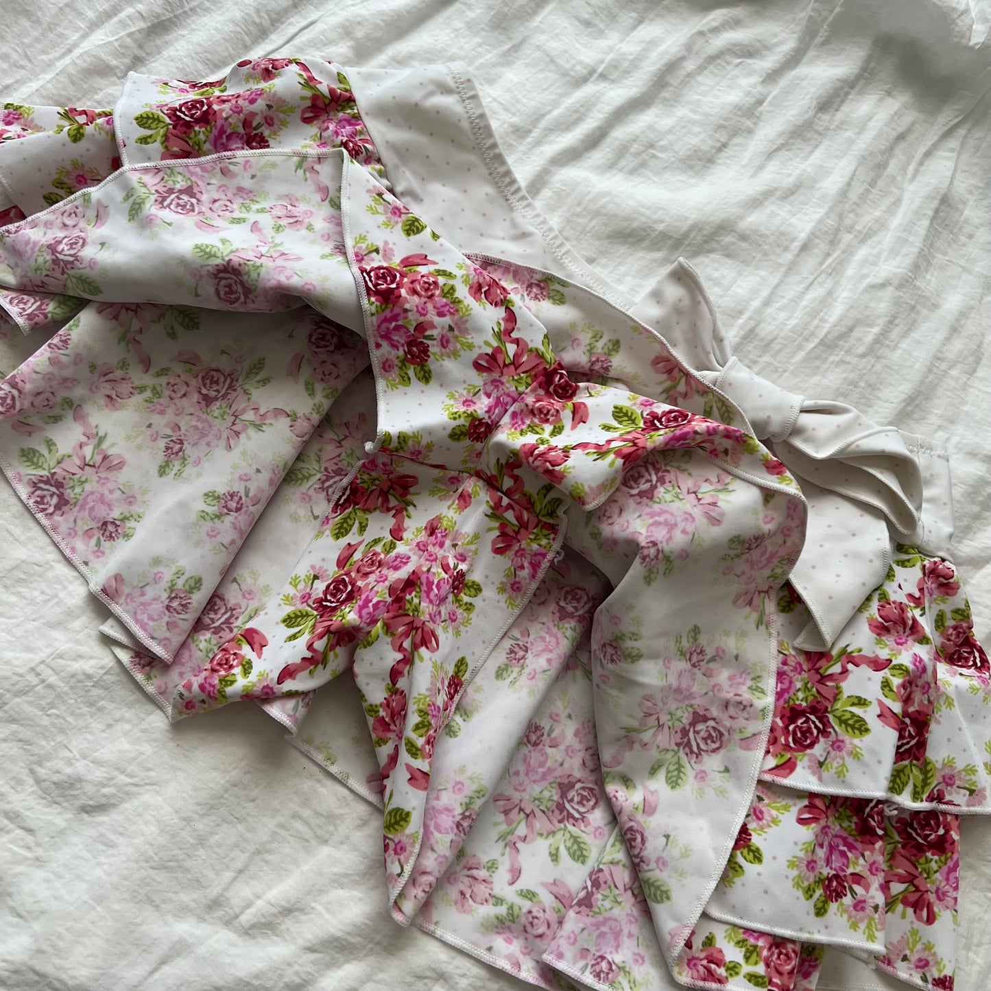 Women's Pink Floral Bikini-Tankini set