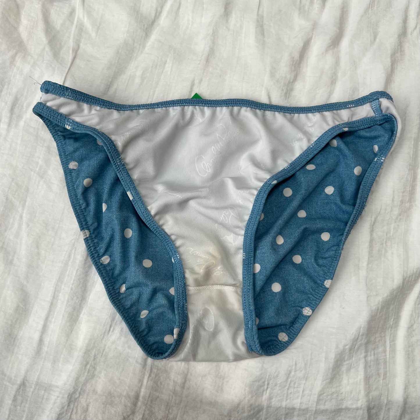 Women's Blue Polka dot Bikini-Tankini set
