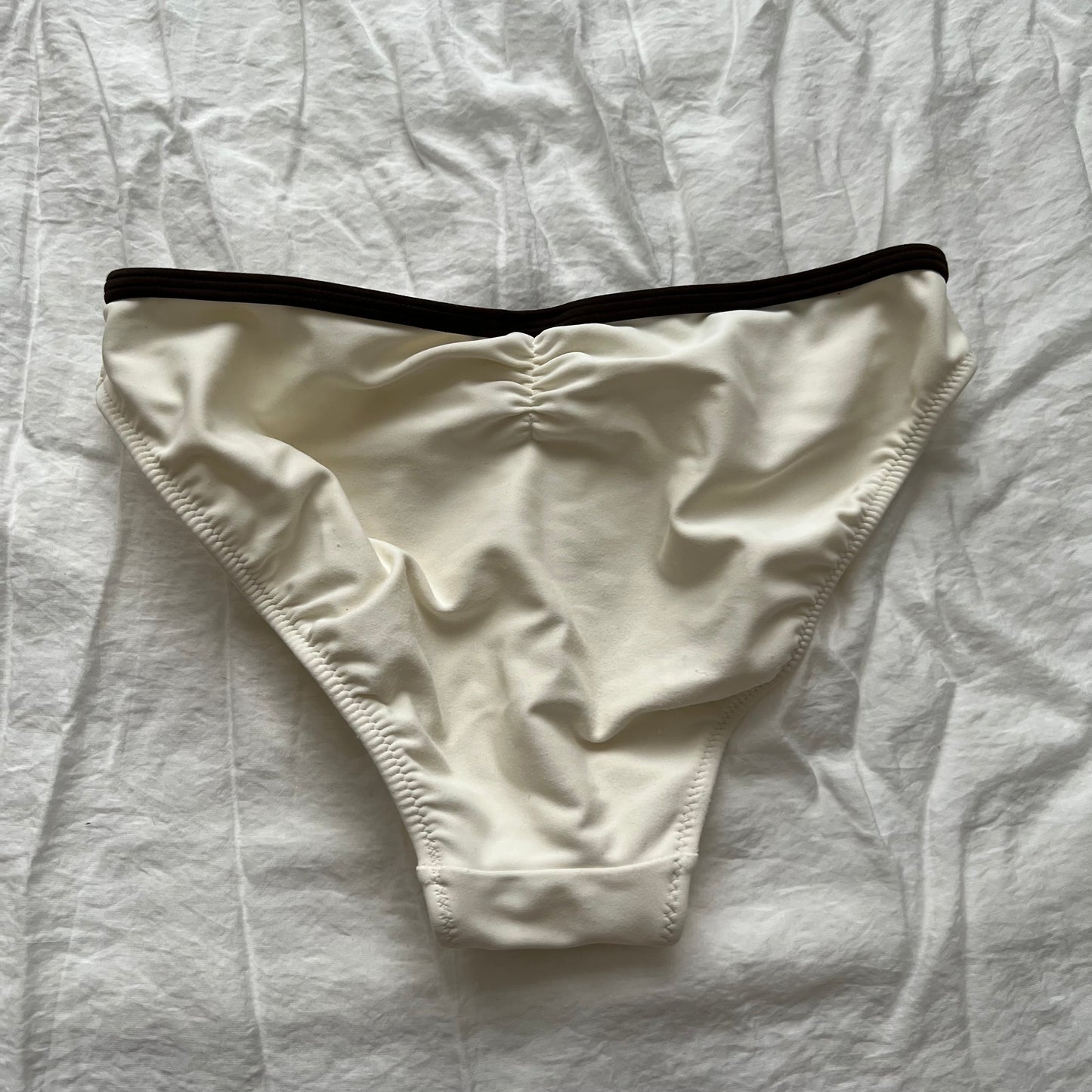 Beige brown coquette Bikini set