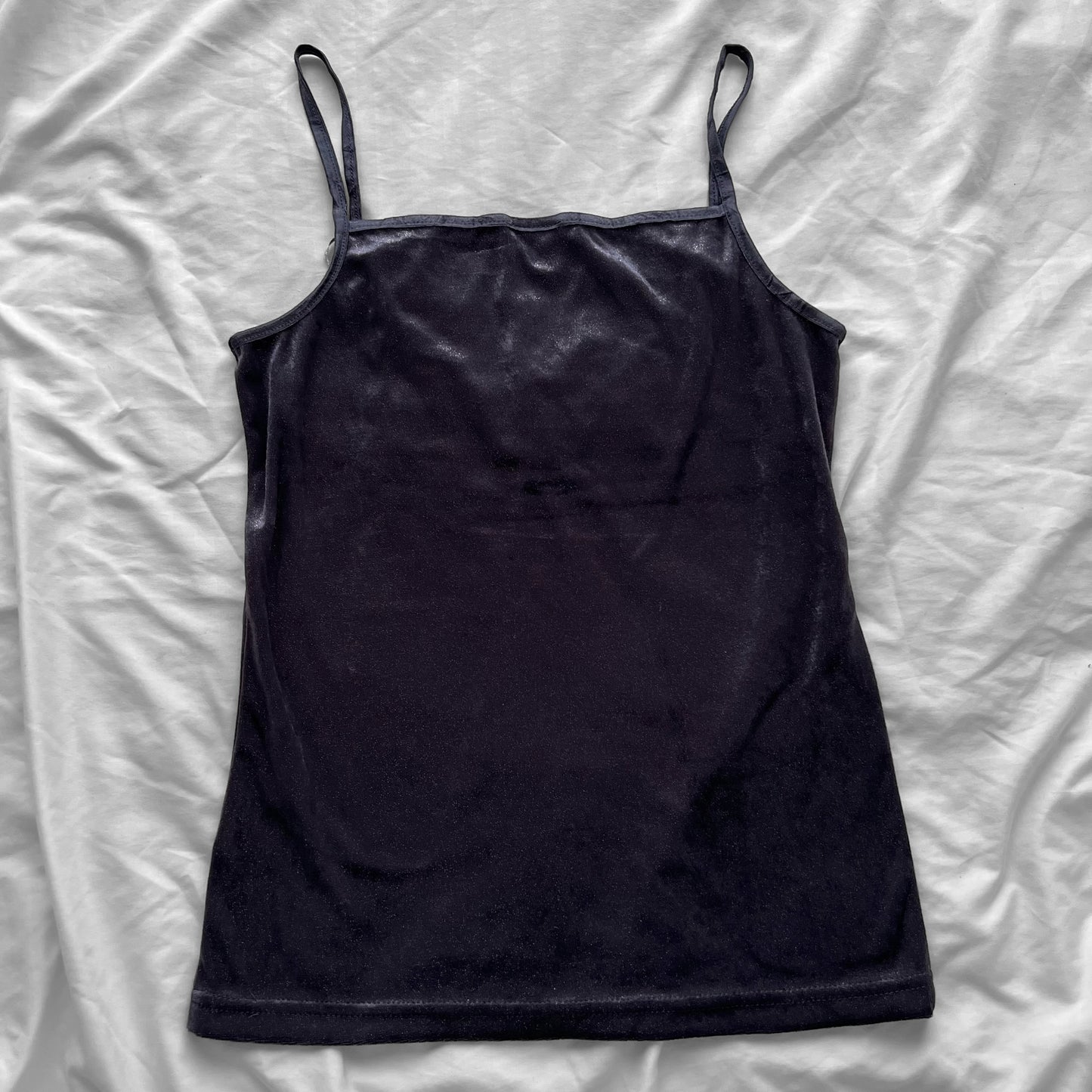 Velour lace cami