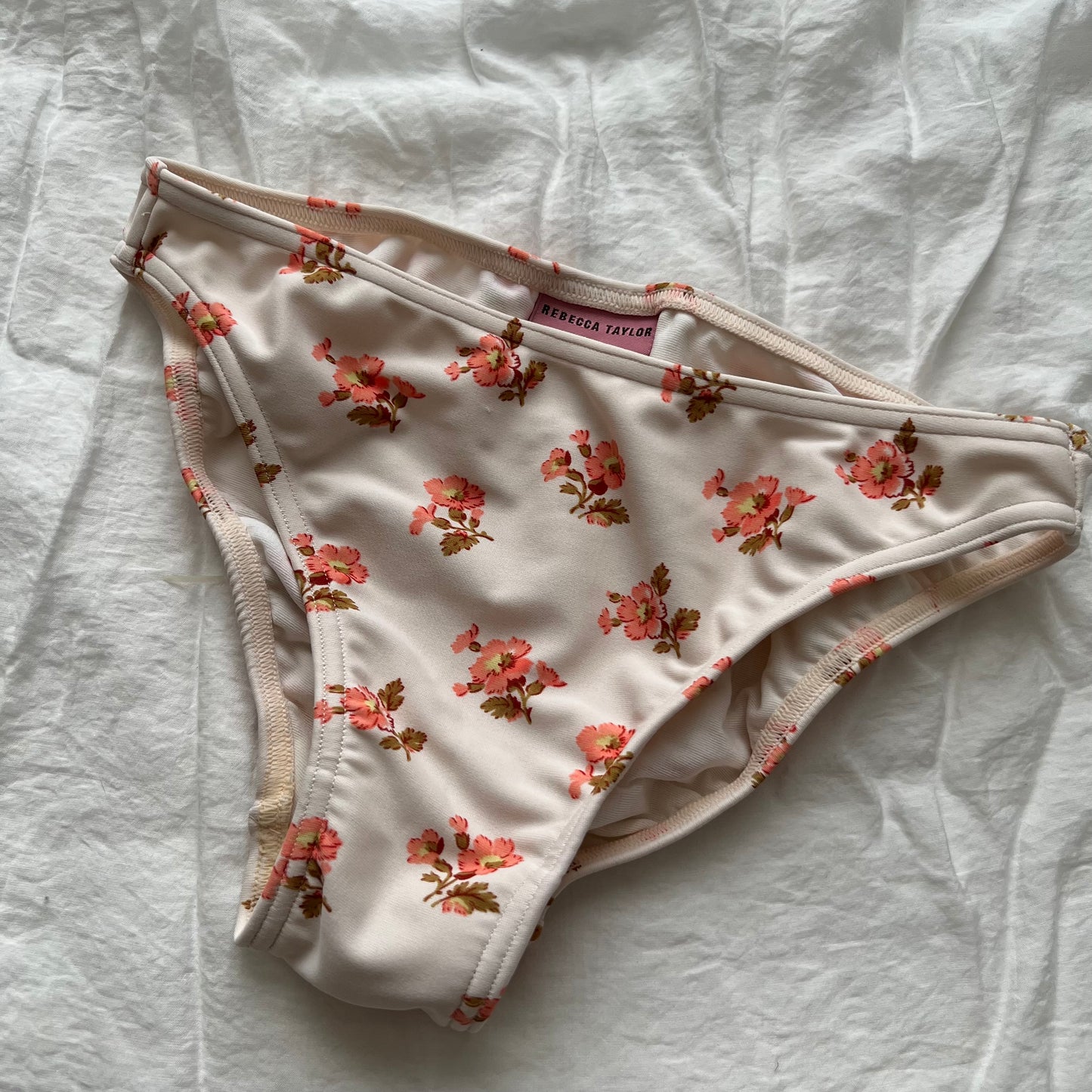 Floral frilly bikini set