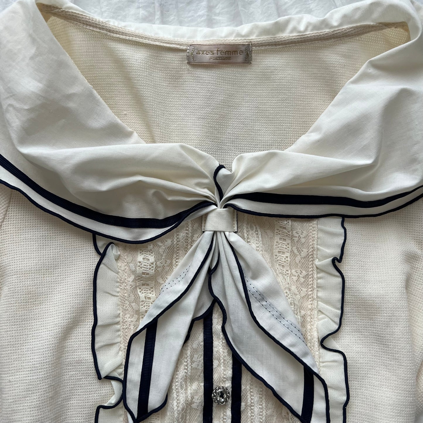 Axes Femme white sailor top