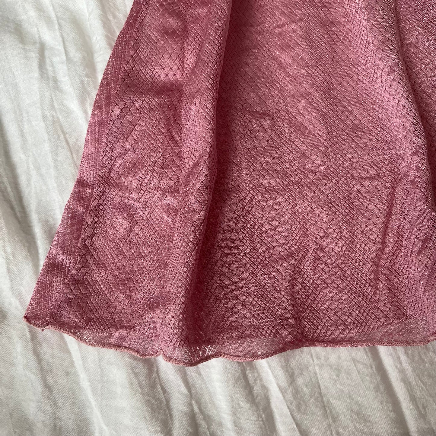 Pink Pearl Ribbon Cami