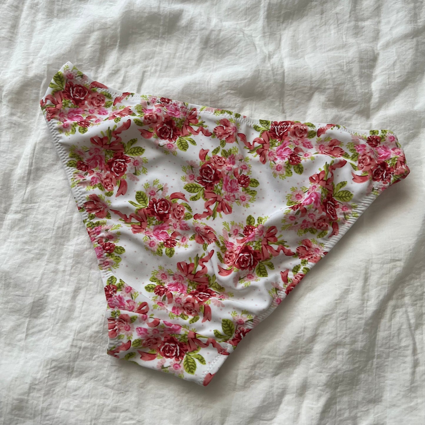 Women's Pink Floral Bikini-Tankini set