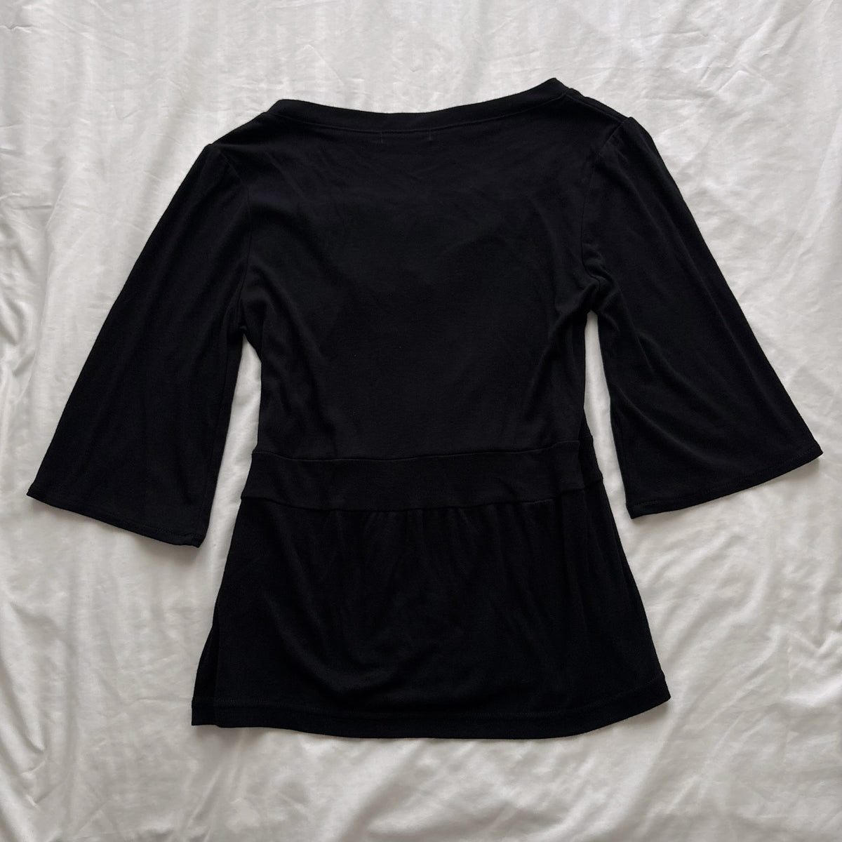 Black Top with Lace & ruffles
