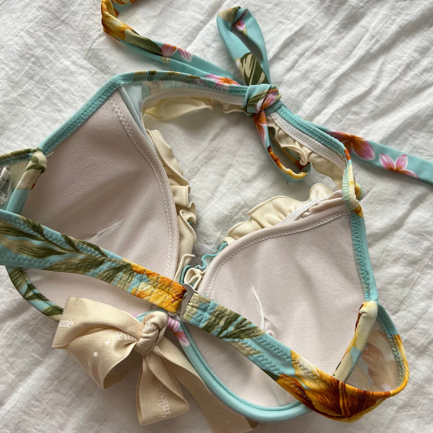 Blue Floral bikini set