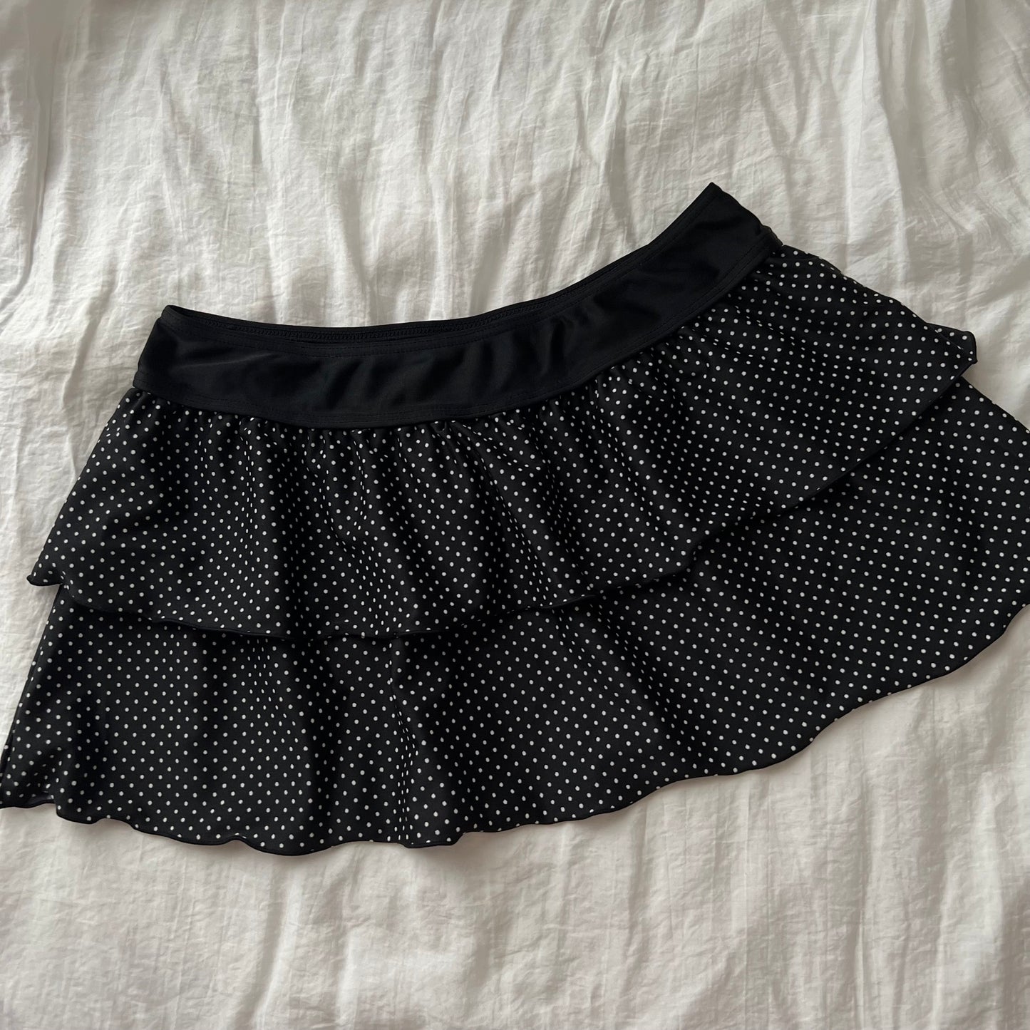 Black polka dots bikini set