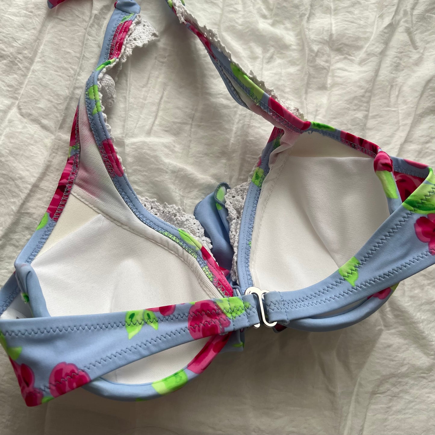 7S Light Floral lace bikini set
