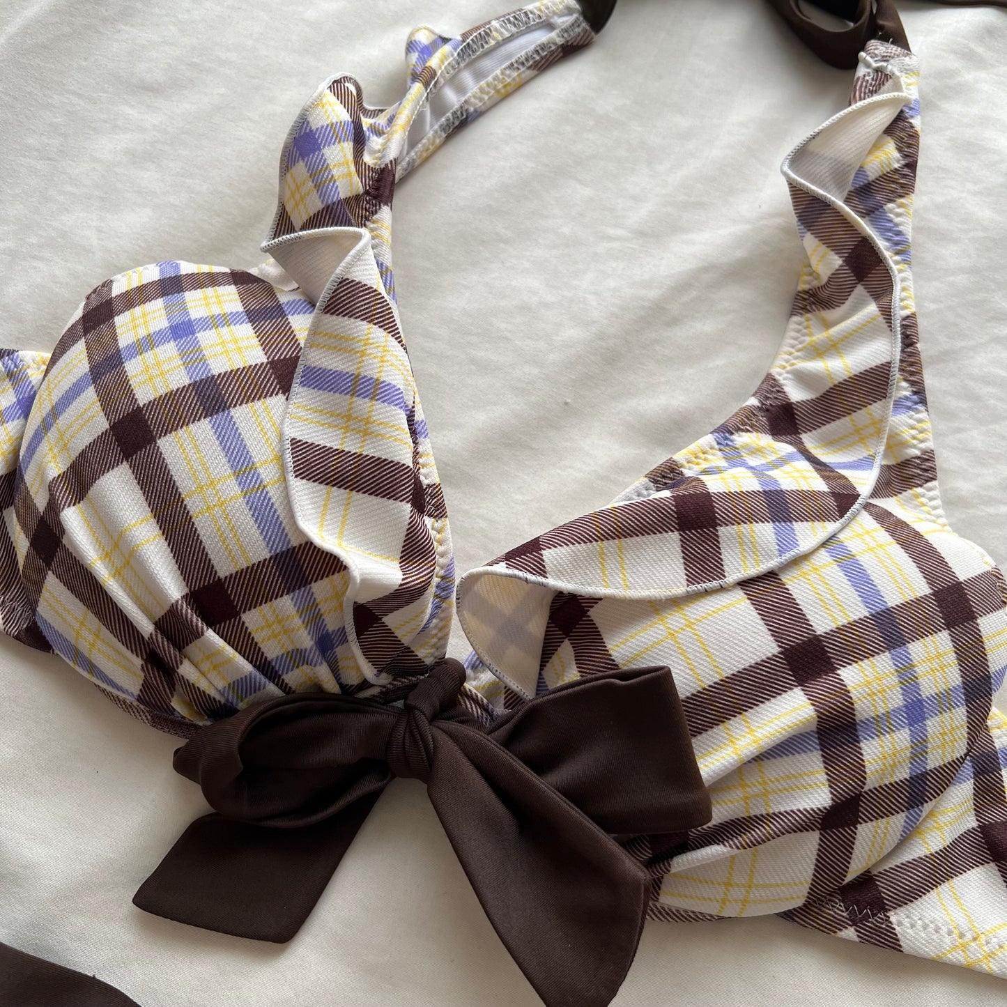 Plaid bikini set