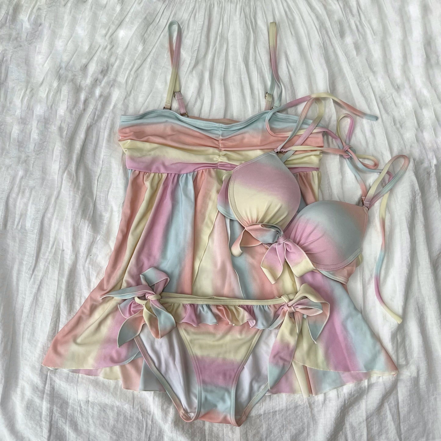 Women's Pink Bikini-Tankini set