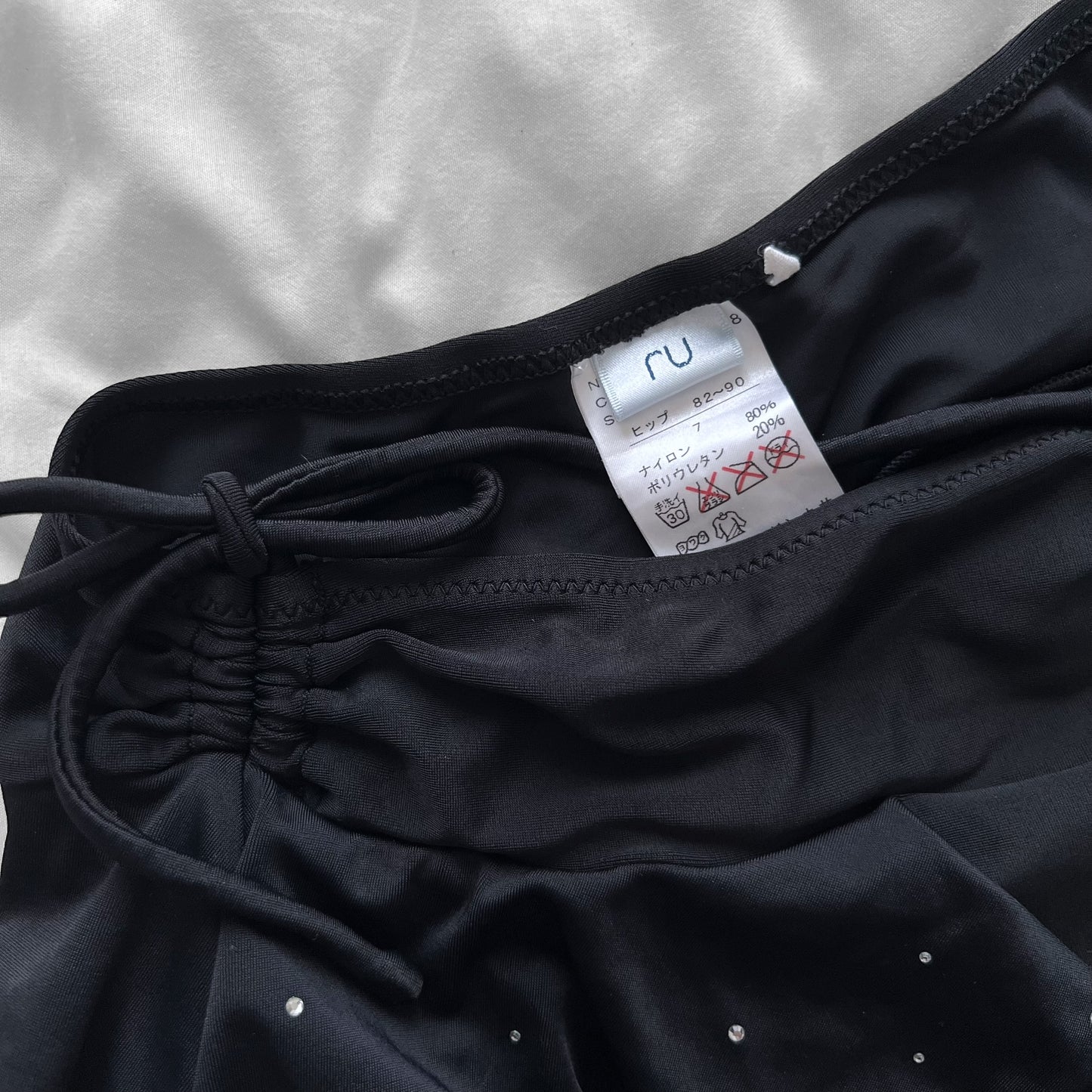 S size•Black frills bikini Set