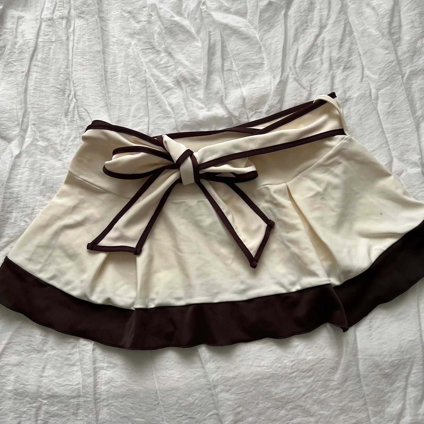 Beige brown coquette Bikini set