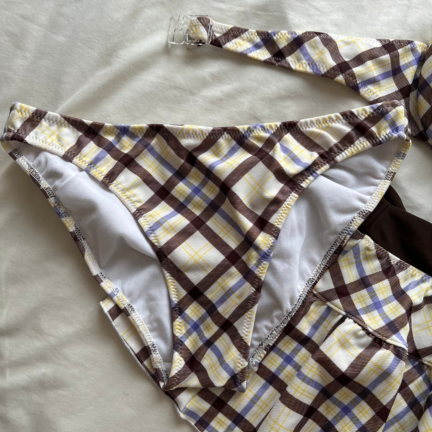 Plaid bikini set