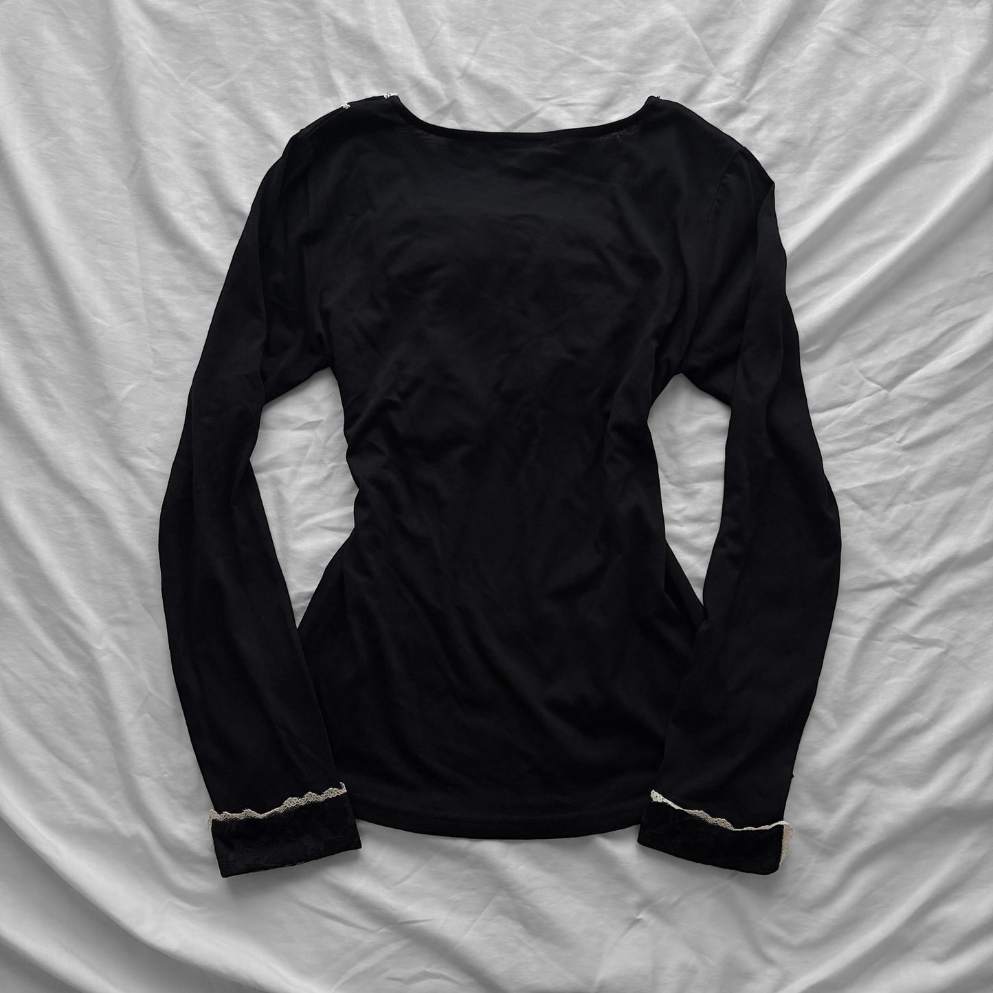 RARE ‘Axes Femme’ Long Sleeve Big Ribbon Top