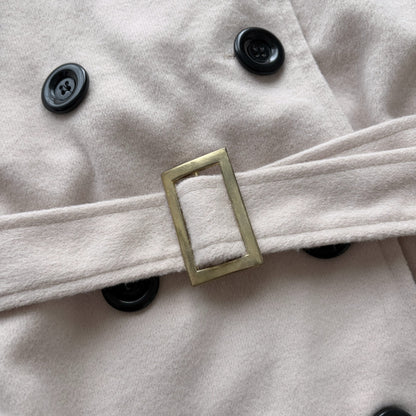 Cream PeaCoat High Neck