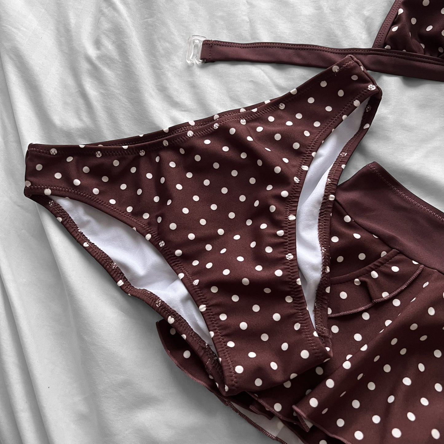 M size•Brown 4-piece bikini Set