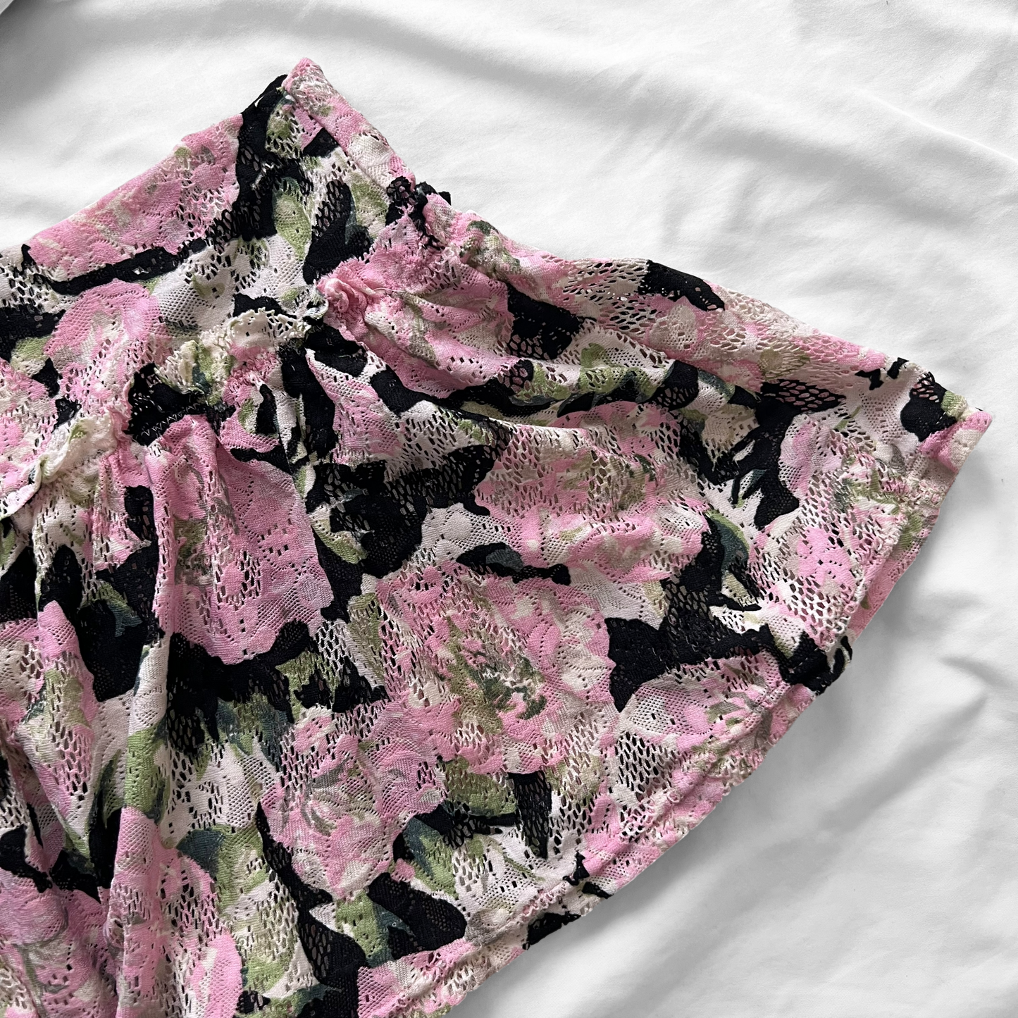 S size•Pink Floral & lace bikini Set