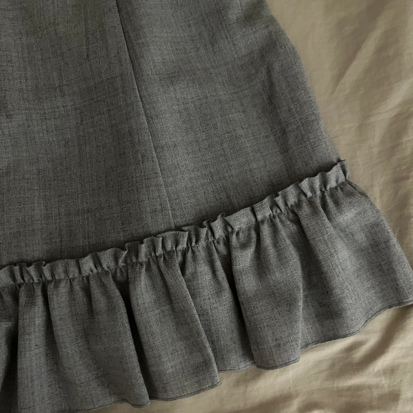 Gray milkmaid dress