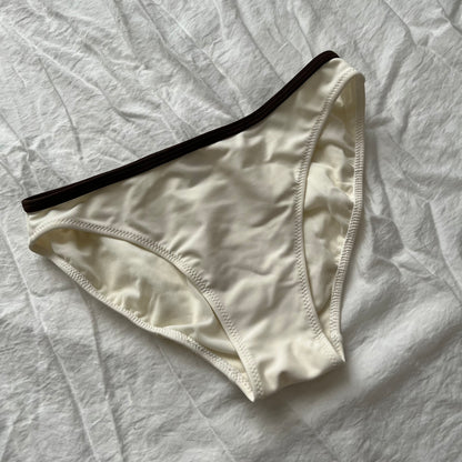 Beige brown coquette Bikini set