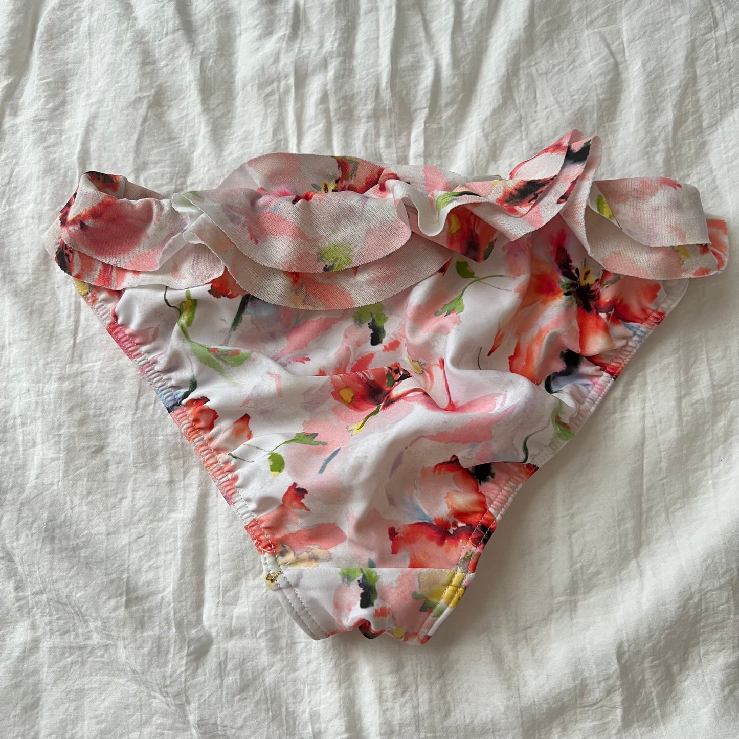Floral frills bikini set