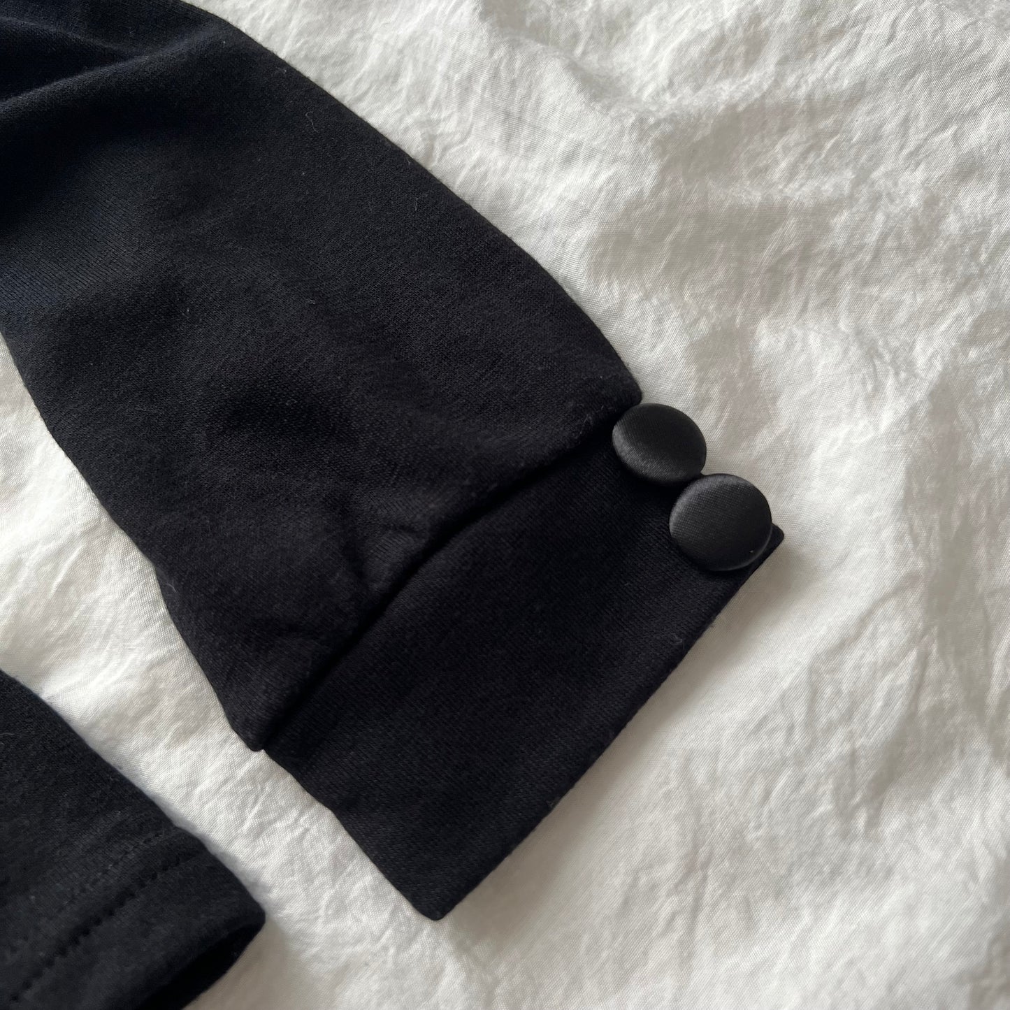 Black & Grey babydoll top