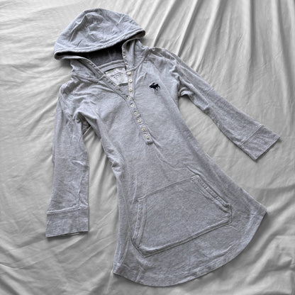 Abercrombie & Fitch Gray Hooded Top