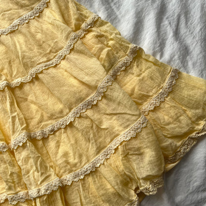 INGNI yellow top/skirt