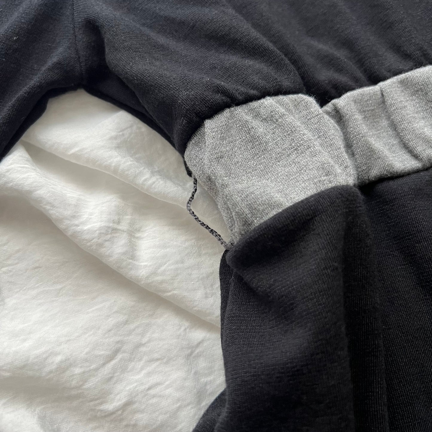 Black & Grey babydoll top