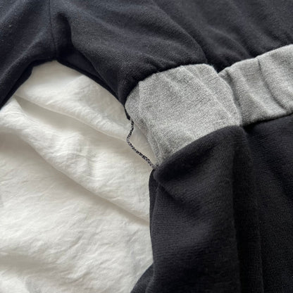 Black & Grey babydoll top