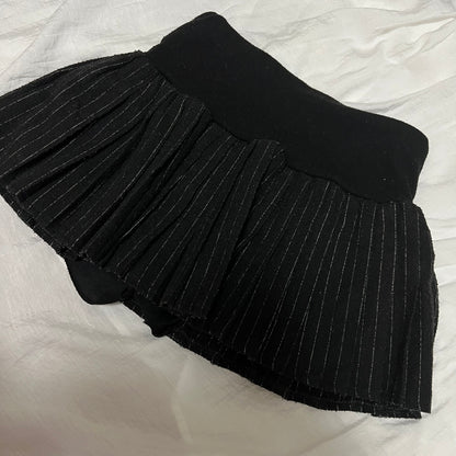 Knit mini skirt