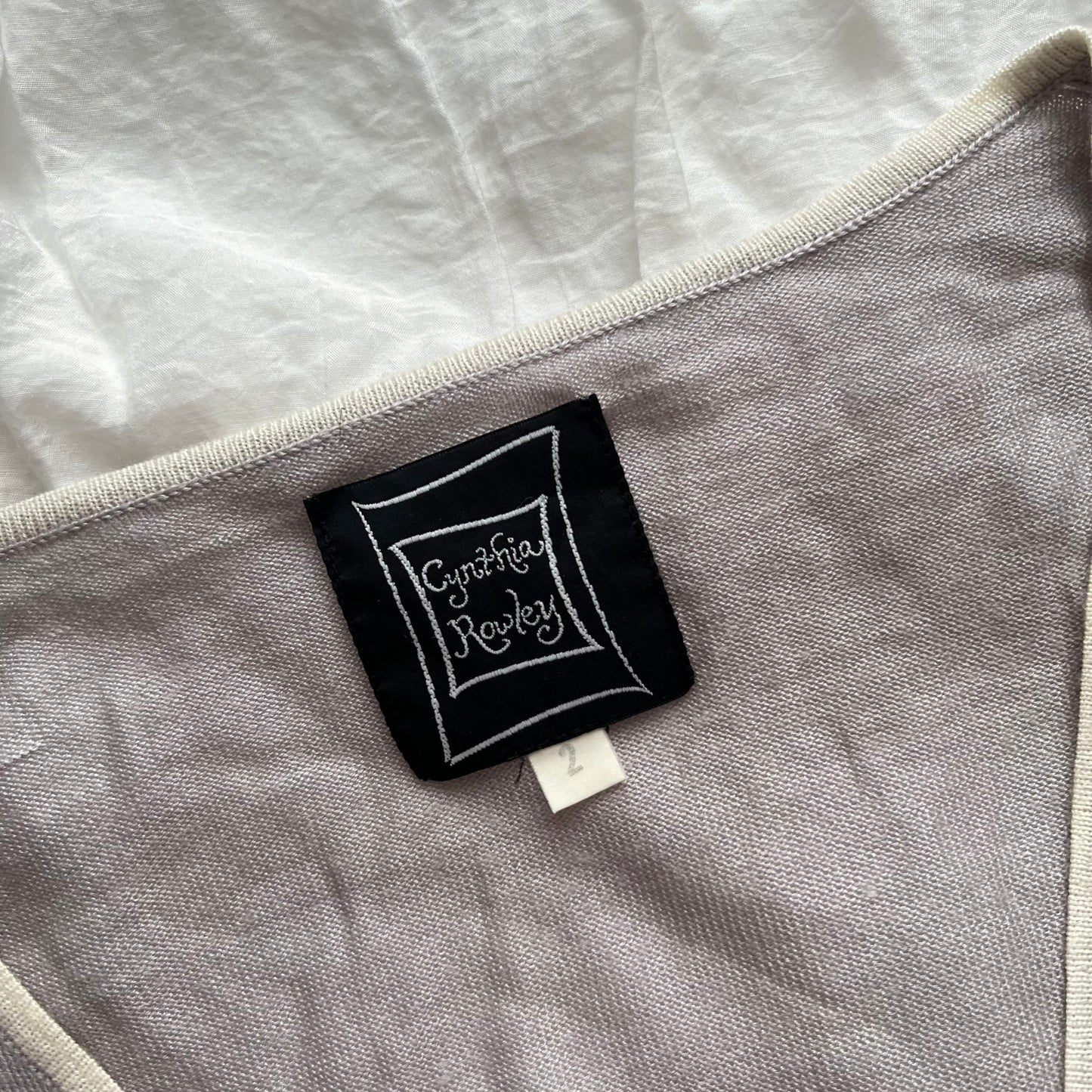 Lilac frilly cardigan