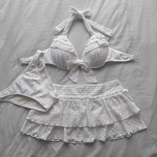 M size•Soft girl lace bikini Set