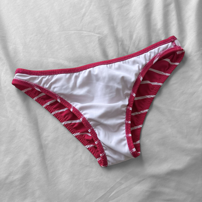 M size•Hot Pink Striped bikini Set