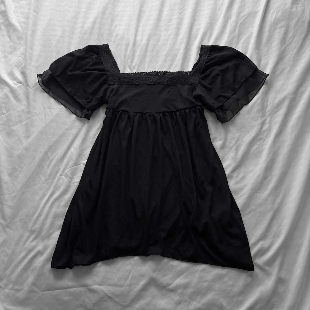 Black Romantic Tunic