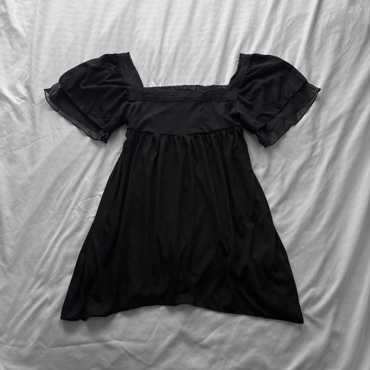 Black Romantic Tunic