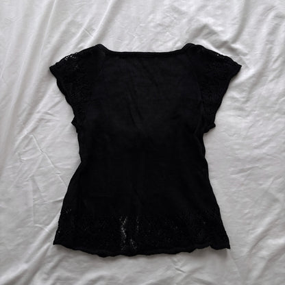 Dark Coquette camisole & cardigan Set