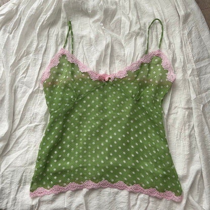 Pink and Green Camisole