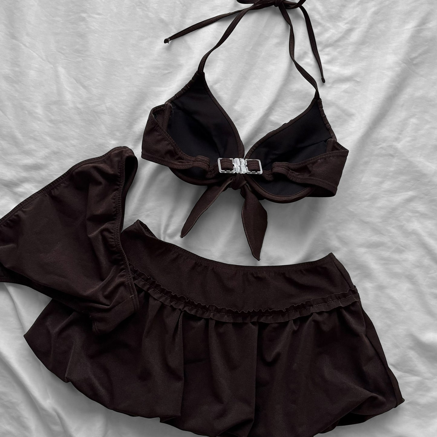 L size•Coquette Ruffle Bikini Set