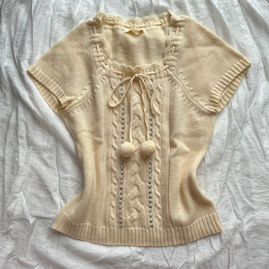 sequin knit cardigan