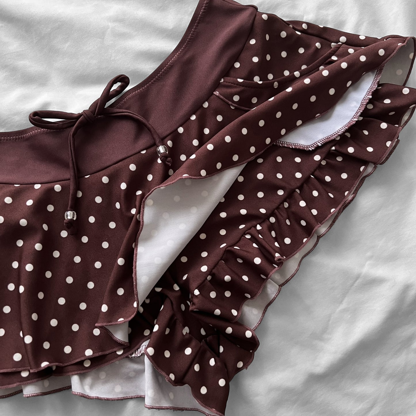 M size•Brown 4-piece bikini Set