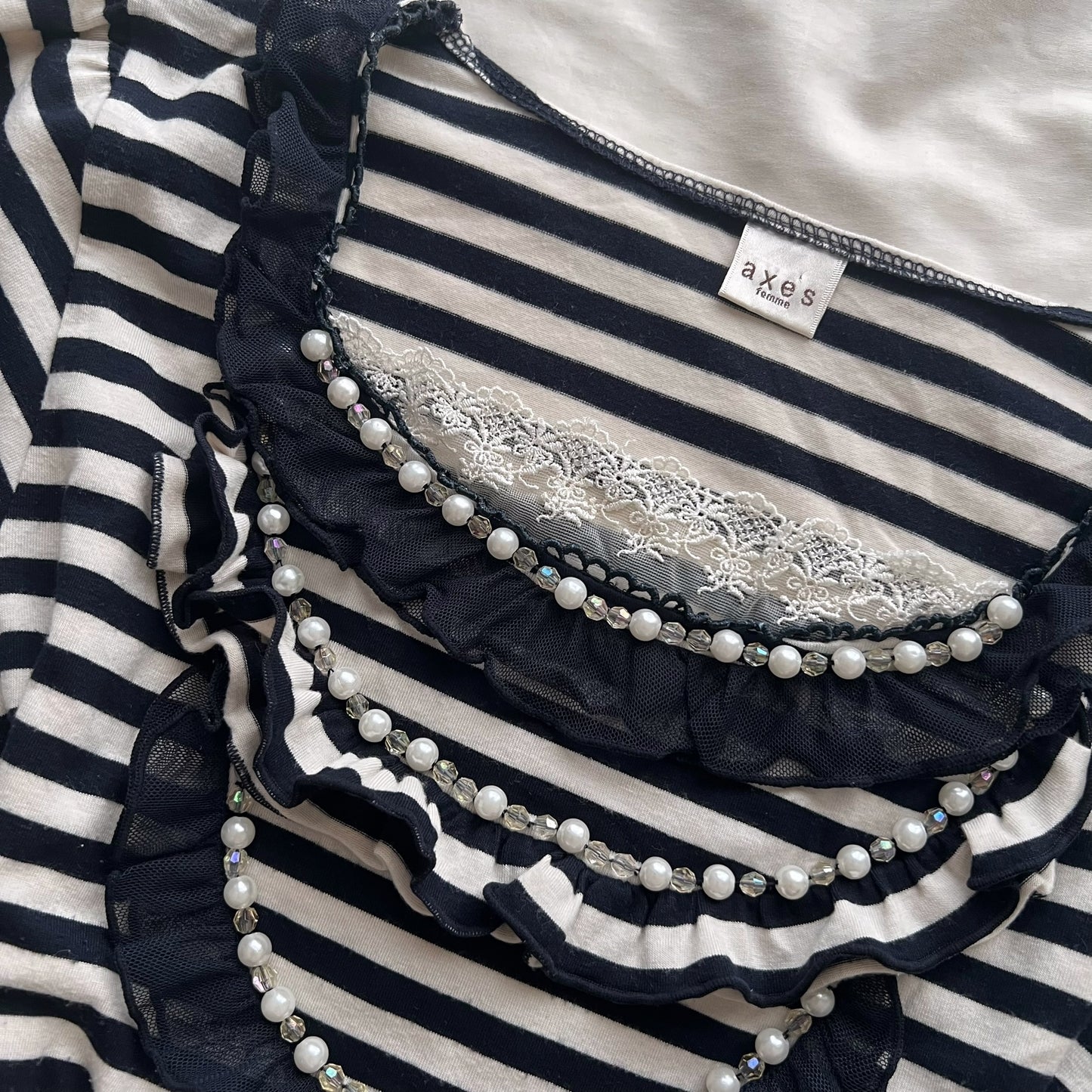 ‘Axes Femme’ Striped Top