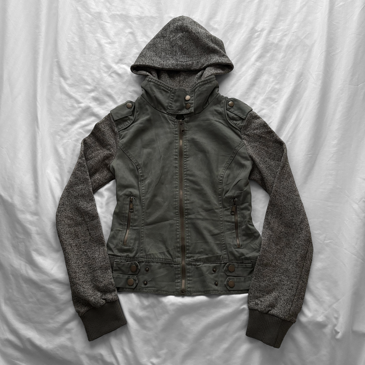 Olive Military-Inspired Jacket