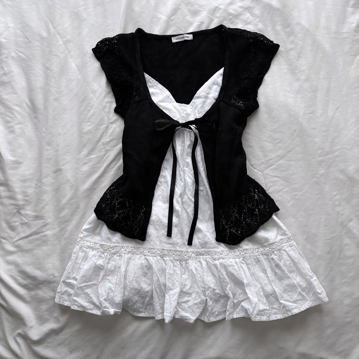 Dark Coquette camisole & cardigan Set