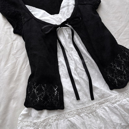 Dark Coquette camisole & cardigan Set