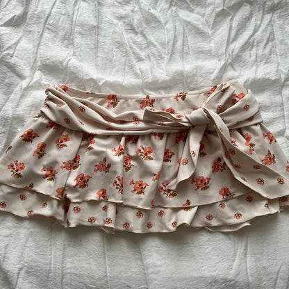Floral frilly bikini set