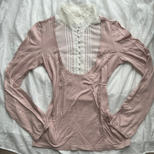 Milkmaid pale pink top