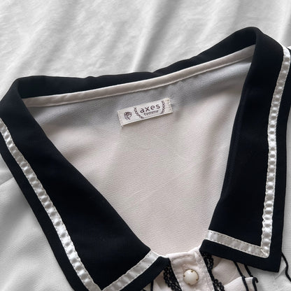 ‘Axes Femme’ Coquette Collar Top