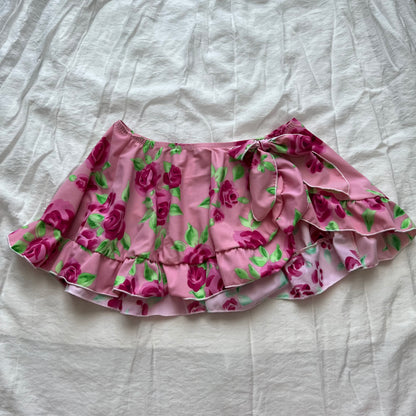 Pink Floral lace bikini set